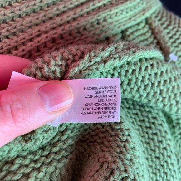 Old Navy pale green wrap sweater with tags XL - Picture 8 of 9